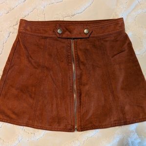 AE Suede Mini Skirt